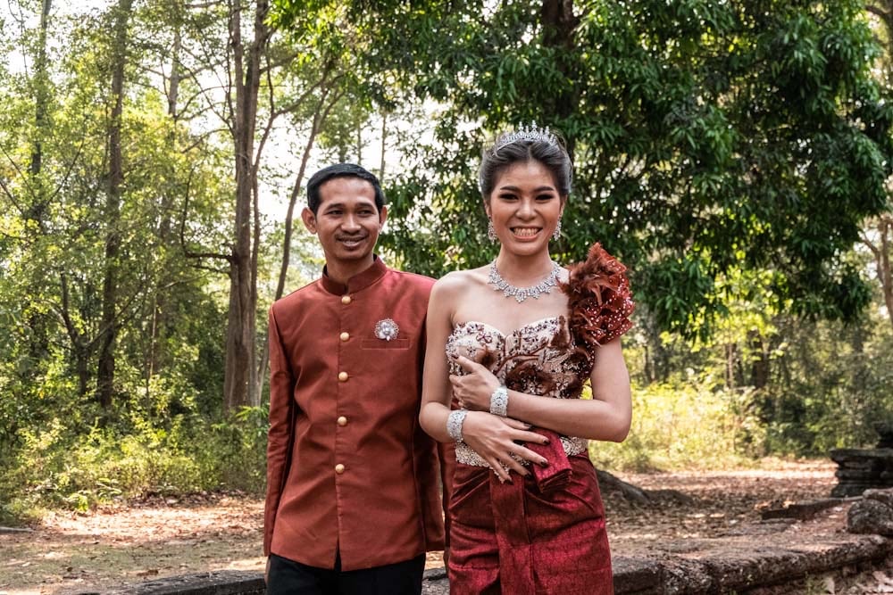 De boda en los templos de Angkor